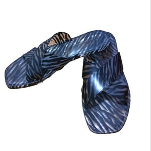 NEW Anthropologie Matisse Jelly Zebra Slides